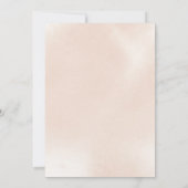 クラシックなダスティピンクのローズフラワーブライドメイドの朝食 招待状 (裏面)