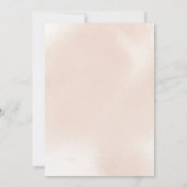 クラシックなダスティピンクのローズ スペインのブライズシャワー 招待状 (裏面)