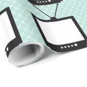 クラシックなテレビの包装紙 ラッピングペーパー (ロールコーナー)