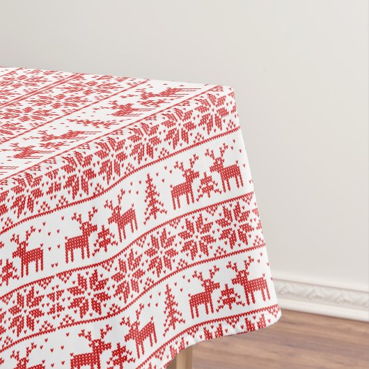 クラシックなトナカイのクリスマス。 パターン テーブルクロス (インサイチュ)