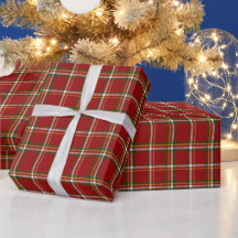 クラシックなトラディショナル レッド タartan クリスマス