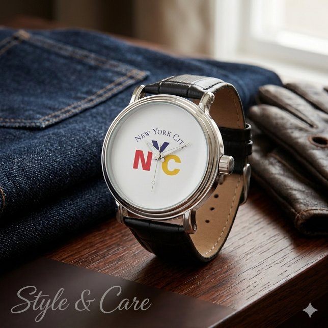 クラシックなニューヨーク風時計 腕時計 (Classic New York City Inspired Timepiece Watch)