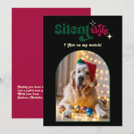クラシックなノエル、おかしいレトロペットの犬のクリスマス写真 シーズンカード