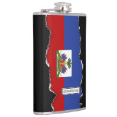 クラシックなハイチの旗 フラスク (右)