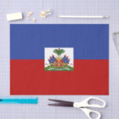 クラシックなハイチの旗 薄葉紙 (クラフト)