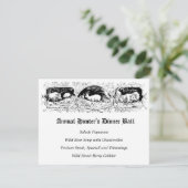 クラシックなハンターズボールゲームディナー メニュー 招待状 (スタンド正面)