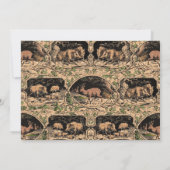 クラシックなハンターズボールゲームディナー メニュー 招待状 (裏面)