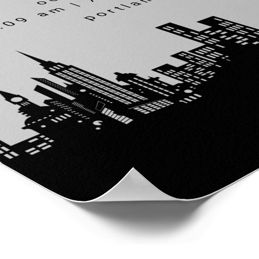 クラシックなバットマンシンボル | 新生児の誕生情報 ポスター (角)