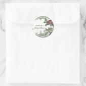 クラシックなバラのワインレッド マルサラ モダン ミニマリストC ラウンドシール (バッグ)