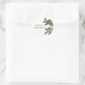 クラシックなバラのワインレッド マルサラ モダン ミニマリストC ラウンドシール (バッグ)