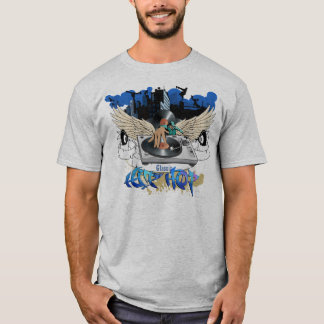 クラシックなヒップホップの灰色のTシャツ Tシャツ