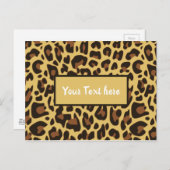 クラシックなヒマワリの動物柄 ネコの模様 ネコ ポストカード (正面/裏面)