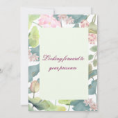 クラシックなヒンズー教のグリハプラヴェシュ招待状 招待状 (裏面)