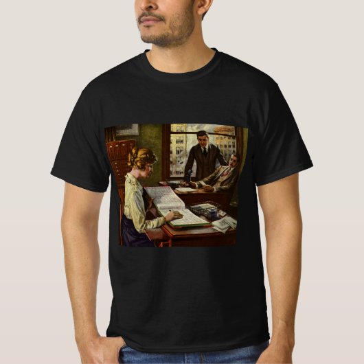 クラシックなビジネスミーティング、重役室 Tシャツ (正面)