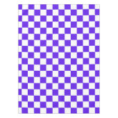 クラシックなビジュアルバイオレット チェッカー柄  テーブルクロス (正面)