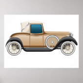 クラシックなビンテージ自動車 ポスター (正面)