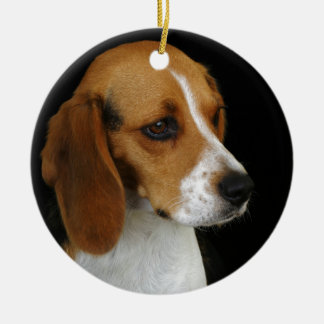 クラシックなビーグル犬 セラミックオーナメント