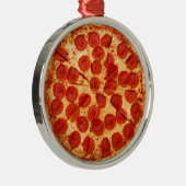 クラシックなピザ恋人 メタルオーナメント (右)