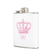 クラシックなピンクのプリンセスの王冠 フラスク (左)