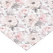 クラシックなピンク及び灰色パターン テーブルクロス (アングル)