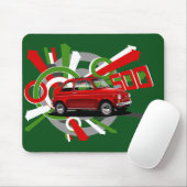 クラシックなフィアット500のマウスのマット マウスパッド (マウス)