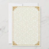 クラシックなフォーマルリハーサルディナー招待状 招待状 (裏面)