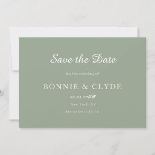 クラシックなフラット結婚式のSave the Dateに、モダンなスタイルを セーブザデート