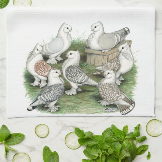 クラシックなフリルハト キッチンタオル (折り畳み)