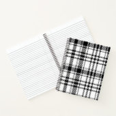 クラシックなブラックアンドホワイトのチェック柄 ノートブック (内部)
