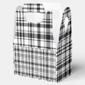 クラシックなブラックアンドホワイトのチェック柄 フェイバーボックス (オープン)