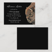 クラシックなブラック・バイソン、バッファロー動物カスタムビジネス 名刺 (正面/裏面)