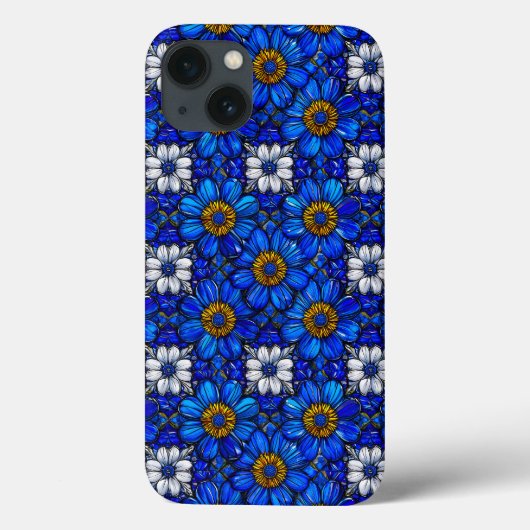 クラシックなブルーフラワーパターン 永遠のボタニカル Case-Mate iPhoneケース (裏面)