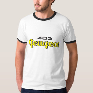 クラシックなプジョー403の原稿の紋章 Tシャツ
