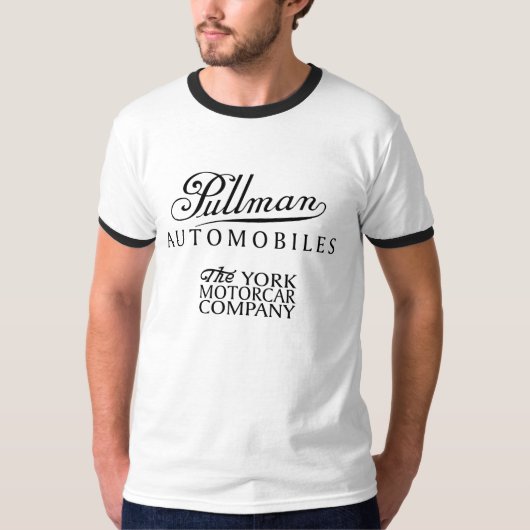 クラシックなプルマン式車両の原稿 Tシャツ (正面)