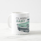 クラシックなベビーの緑 コーヒーマグカップ (正面左)