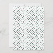 クラシックなホリデー ドット柄 クリスマス カード (裏面)