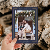 クラシックなホリデー フォト カード