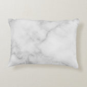 クラシックなホワイト大理石　個人名とイニシャル アクセントクッション (裏面)