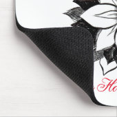 クラシックなポインセチアのマウスパッド マウスパッド (コーナー)