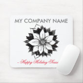 クラシックなポインセチアのマウスパッド マウスパッド (マウス)