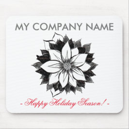 クラシックなポインセチアのマウスパッド マウスパッド