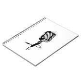 クラシックなマイクロフォン ノートブック (左側)