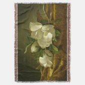 クラシックなマグノリアのブランケット スローブランケット (正面縦)