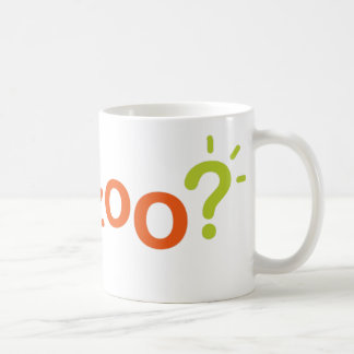 クラシックなマグ-白のKwanzooのロゴ コーヒーマグカップ