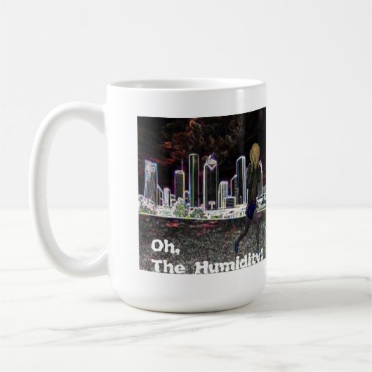 クラシックなマグ- Oh、湿気! コーヒーマグカップ (左)