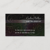 クラシックなマーケティングコンサルタントの名刺 名刺 (裏面)