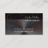 クラシックなマーケティングコンサルタントの名刺 名刺 (裏面)