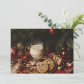 クラシックなミルクとクッキー 招待状 (スタンド正面)