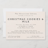 クラシックなミルクとクッキー 招待状 (裏面)