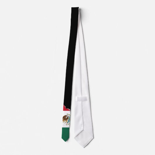 クラシックなメキシコ旗 ネクタイ (裏面)